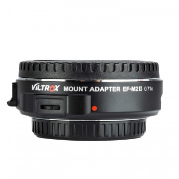 Viltrox EF-M2 II 0.71x Auto Focus Lens Mount Adapter For Canon EOS EF To M43 Viltrox EF-M2 II 0.71x Auto Focus Lens Mount Adapter For Canon EOS EF To M43