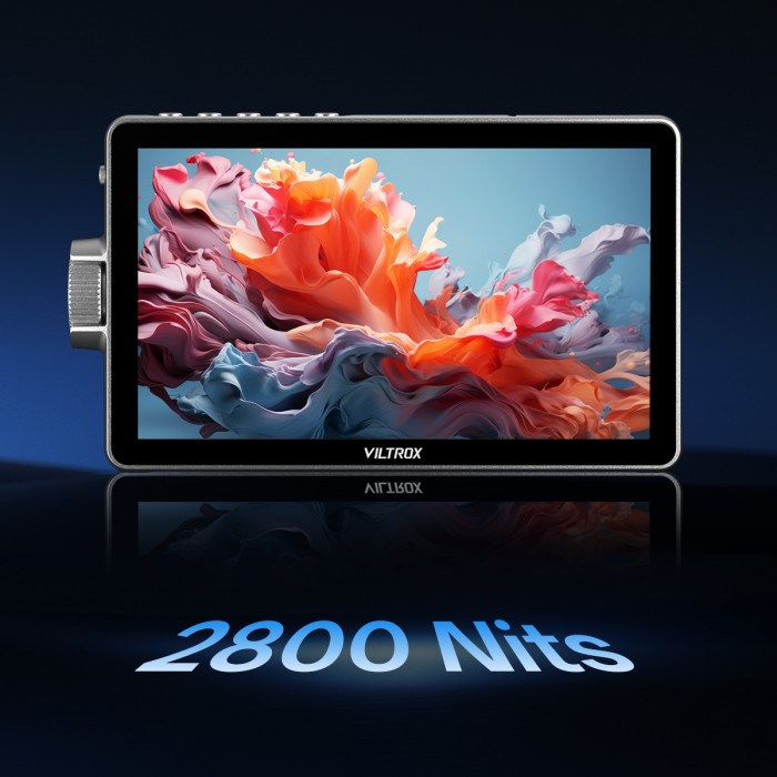 Viltrox DC-A1 2800nit Video Field Monitor, 7 Inch Touch Screen 60Hz 4K Camera External Monitor with Cooling Fans, 1920x1080 DSLR Monitor 4K HDMI in/Out, 170° Wide Angle