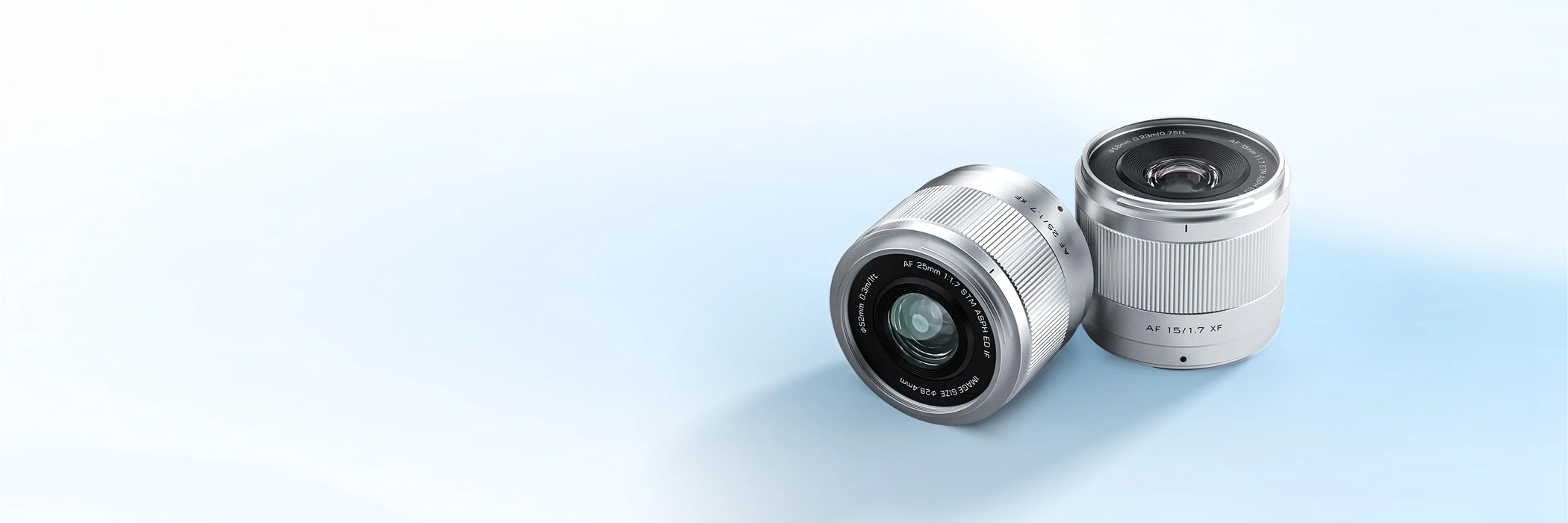 Viltrox AF 9mm F2.8 &15/25mm F1.7 Air XF Silver