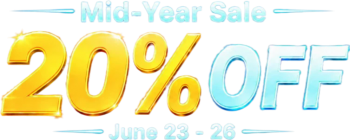 20% OFF Mid Year Sale